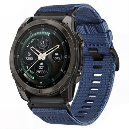 TECH-PROTECT Nylon Classic Λουράκι Smartwatch Garmin Fenix 5X / 5X Plus / 6X / 6X Pro / 7X / 8 / 8 Pro / 9 / 9 Pro (51 mm), Midnight Navy