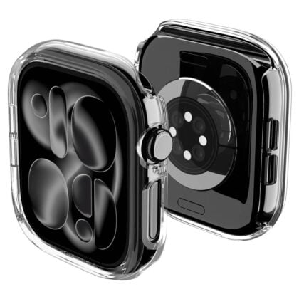 Διαφανή θήκη Spigen Thin Fit για Apple Watch 12 (46 mm) από σκληρό πλαστικό PC