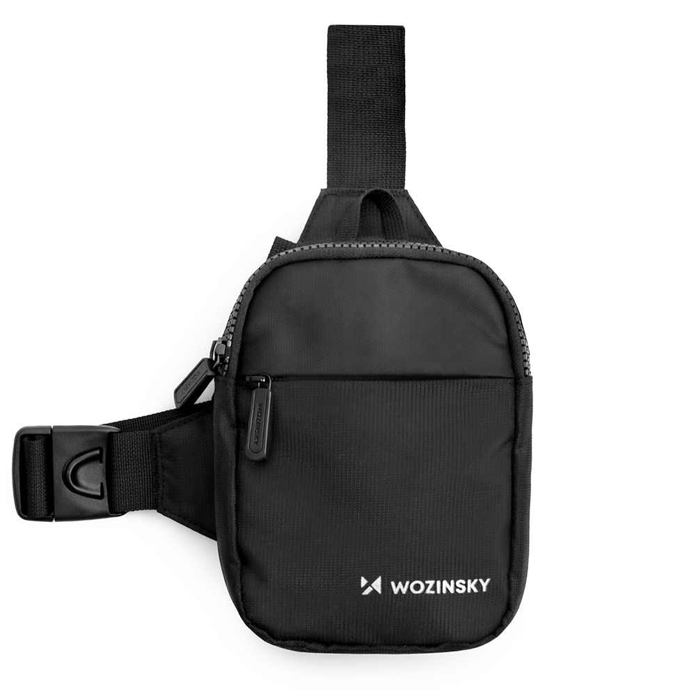 Τσάντα Ώμου WMS-W1, Unisex, Αδιάβροχη με Δύο Διαμερίσματα για Τηλέφωνο, Μαύρη - Image 3
