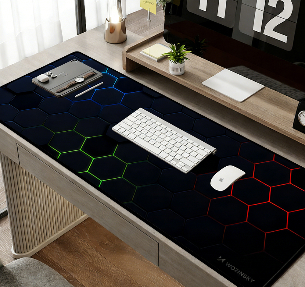 Mousepad Gaming WPD-B800, 800x300mm, Αδιάβροχο με Σχέδιο, Μαύρο - Image 5