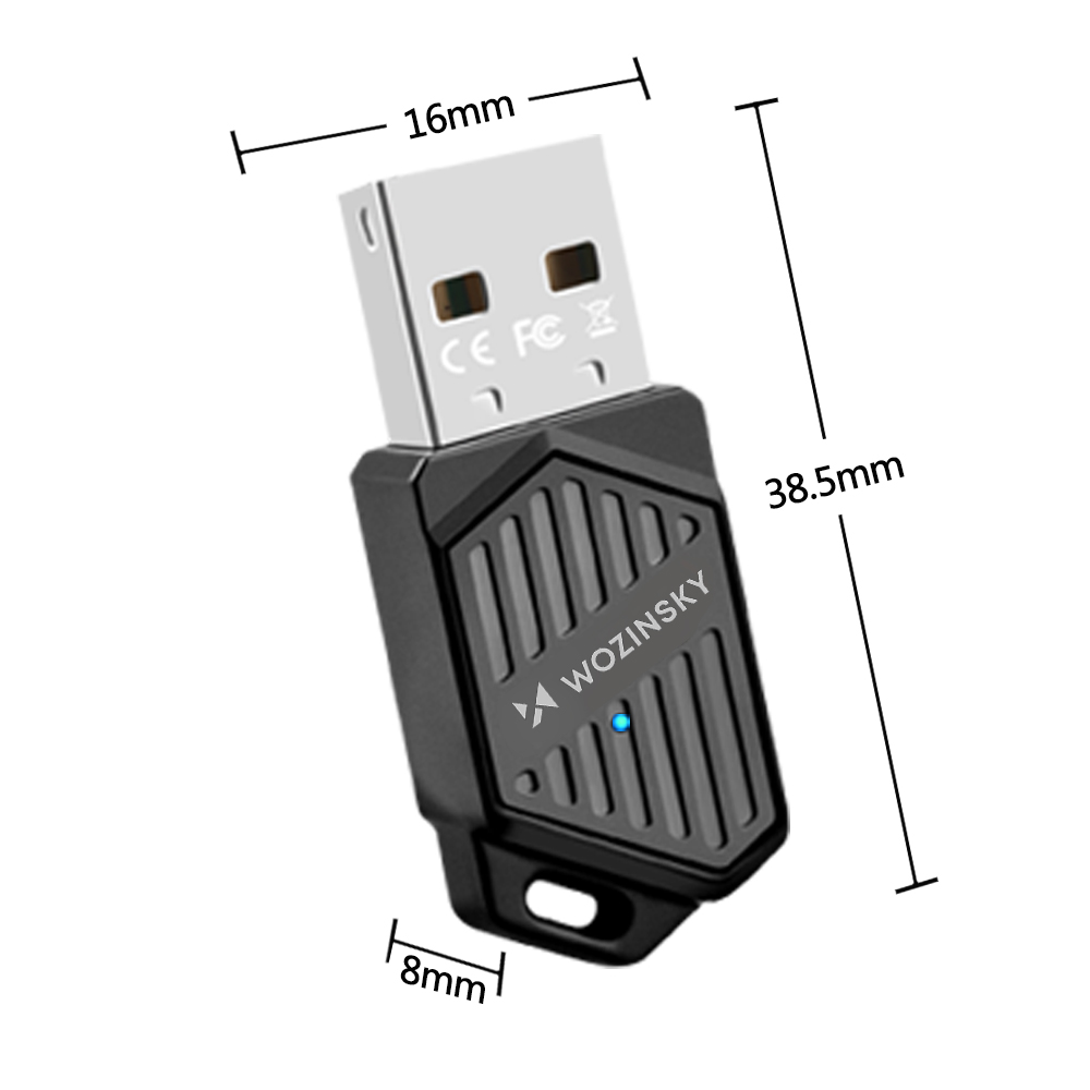 Adapter WAX-900, Dual-Band USB Wi-Fi 6 με Bluetooth 5.4, Μαύρο - Image 2