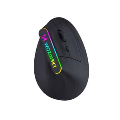 Ποντίκι WMG-1164, Ασύρματο Κάθετο Εργονομικό Gaming, 3600 DPI, RGB Φωτισμός, Μαύρο