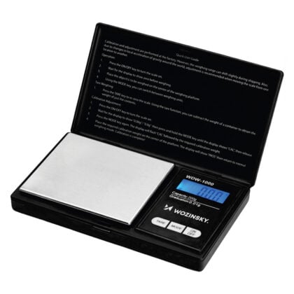 Ζυγαριά Κοσμημάτων WDW-1000, 0.01g Ακρίβεια, 200g, Φωτιζόμενη, Μαύρη