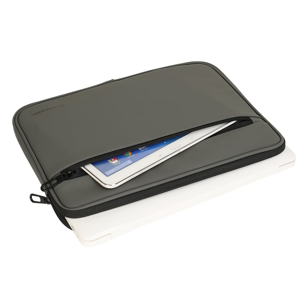 Θήκη Laptop WPL-15, 15.6", με Μεταλλικό Φερμουάρ, Γκρι - Image 3