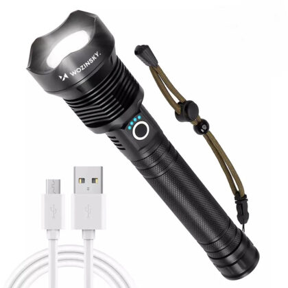 Φακός Τακτικός WLT-20W, 20W, 2000 lm, CREE Διόδους, IP65, Ρυθμιζόμενη Δέσμη, Μαύρο