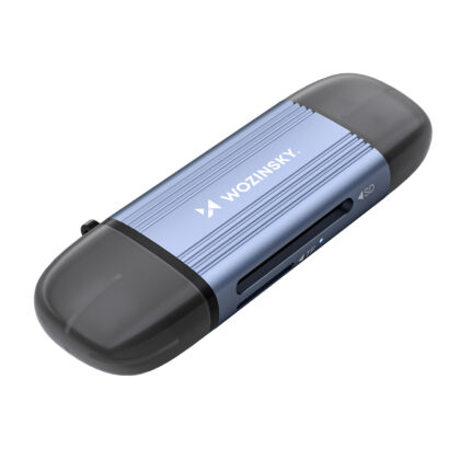 Αναγνώστης Κάρτας Μνήμης WCR-5G, για SD και microSD, USB-A 3.0 / USB-C 3.0, Αλουμίνιο, Γκρι