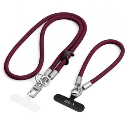 Tech-Protect C10S Rope Crossbody & Wrist Burgundy/Titanium