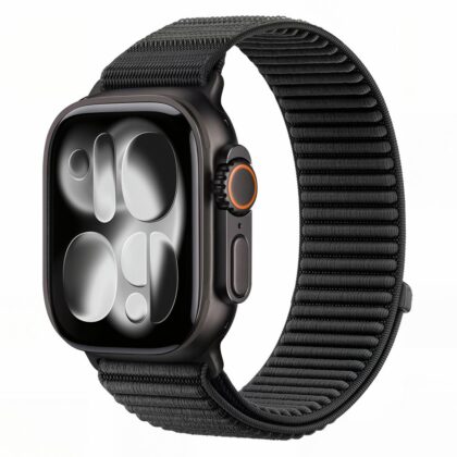 TECH-PROTECT NylonLoop Λουράκι Apple Watch 8 / 9 / 10 / 11 / 12 / SE (40 / 41 / 42 mm), Μαύρο