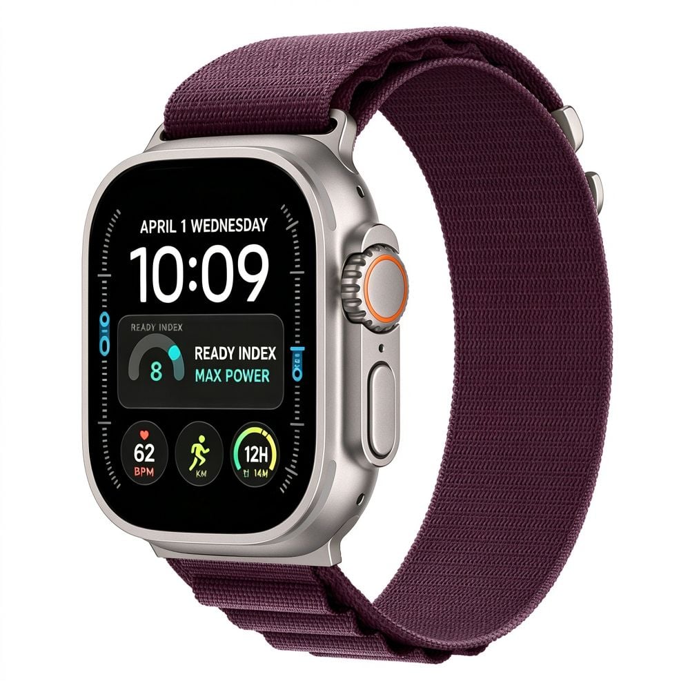 TECH-PROTECT Nylon Pro Λουράκι Apple Watch 8/9/10/11/12/SE/Ultra (44/45/46/49 mm), Deep Burgundy - Image 2