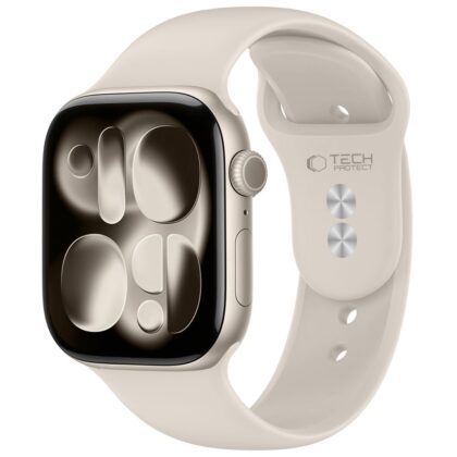TECH-PROTECT Silicone Λουράκι Apple Watch 8/9/10/11/12/SE/Ultra (44/45/46/49 mm), Starlight