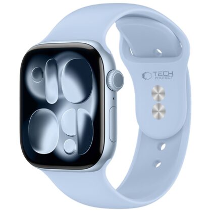 TECH-PROTECT Silicone Λουράκι Apple Watch 8 / 9 / 10 / 11 / 12 / SE (40 / 41 / 42 mm), Γαλάζιο