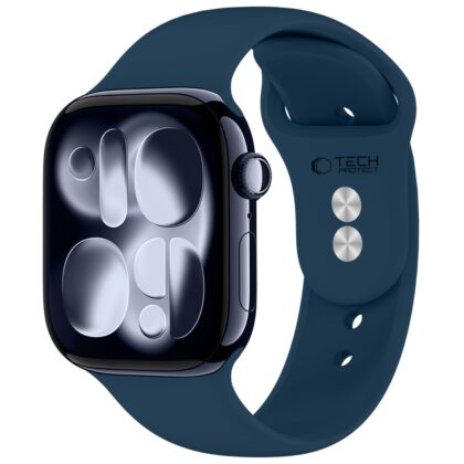 TECH-PROTECT Silicone Λουράκι Apple Watch 8 / 9 / 10 / 11 / 12 / SE (40 / 41 / 42 mm), Navy Blue