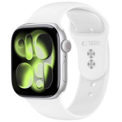 TECH-PROTECT Silicone Λουράκι Apple Watch 8/9/10/11/12/SE (40/41/42 mm), Λευκό