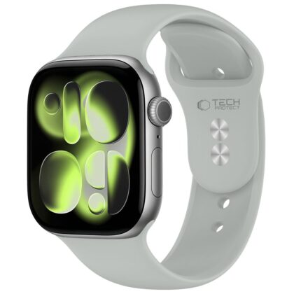 TECH-PROTECT Silicone Ιμάντας Apple Watch 8 / 9 / 10 / 11 / 12 / SE (40 / 41 / 42 mm), Lunar Grey