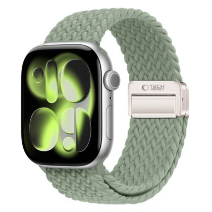 TECH-PROTECT NylonMag Λουράκι Apple Watch 8/9/10/11/12/SE/Ultra (44/45/46/49 mm), Πράσινο της Φιστικιάς