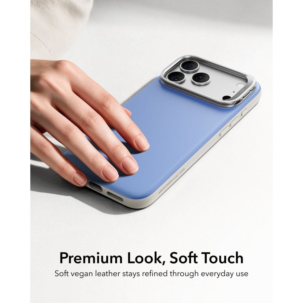 ESR Leather Kickstand - θήκη για Apple iPhone 17 Pro Max / 18 Pro Max - Μπλε - Image 3