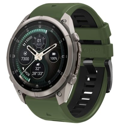 TECH-PROTECT IconBand Pro Λουράκι Smartwatch Garmin Fenix 5/6/6 Pro/7/8/8 Pro/E/9/9 Pro (47 mm), Πράσινο/Μαύρο