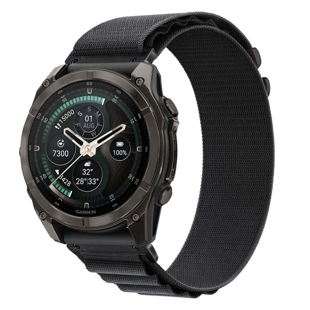 Tech-Protect Nylon Pro Garmin Fenix 5X / 5X Plus / 6X / 6X Pro / 7X / 8 / 8 Pro / 9 / 9 Pro (51 mm) Μαύρο - Image 2