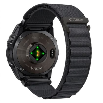 TECH-PROTECT Nylon Pro Ιμάντας Smartwatch Garmin Fenix 5 / 6 / 6 Pro / 7 / 8 / 8 Pro / E / 9 / 9 Pro (47 mm), Μαύρος