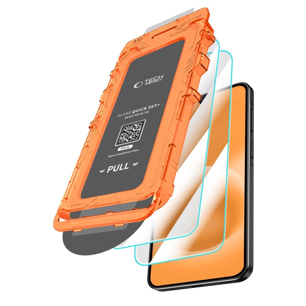 TECH-PROTECT Quick Set+ 2-Pack Γυαλί Σκληρυμένο για Galaxy A18 4G/5G, Διαφανές - Image 2