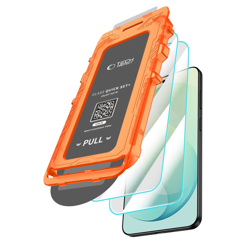 TECH-PROTECT Quick Set+ Σκληρυμένο Γυαλί 2-Pack για Galaxy S26 FE, Διαφανές - Image 2