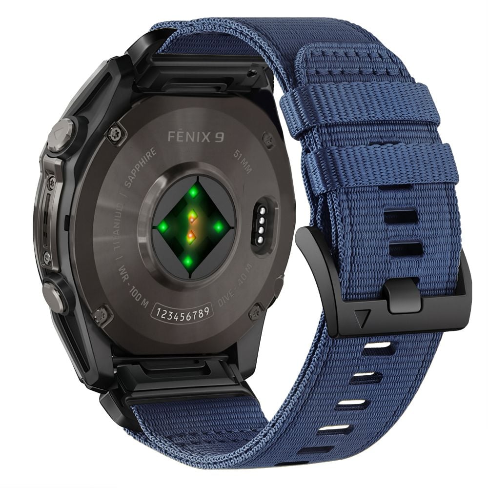 TECH-PROTECT Nylon Classic Λουράκι Garmin Fenix 5 / 6 / 6 Pro / 7 / 8 / 8 Pro / E / 9 / 9 Pro (47 mm), Midnight Navy - Image 3