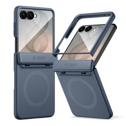 Tech-Protect Kevlar Aura MagSafe Galaxy Z Flip 8 Navy Blue