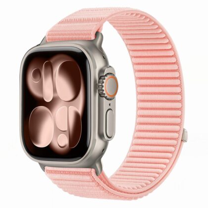 TECH-PROTECT NylonLoop Λουράκι Apple Watch 8 / 9 / 10 / 11 / 12 / SE (40 / 41 / 42 mm), Ροζ Blush