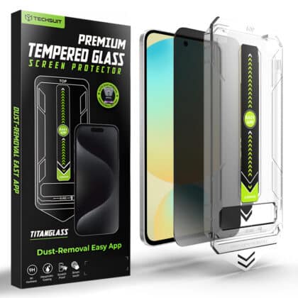 Techsuit TitanGlass CrystalHD Μεμβράνη Οθόνης, Συμβατή με Αισθητήρα Δακτυλικού Αποτυπώματος, Samsung Galaxy S24 FE / A56 5G, Απόρρητο