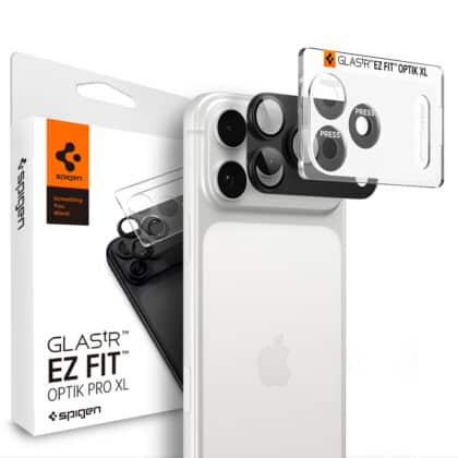 Spigen - Optik.tR EZ Fit Pro XL Camera Glass (AGL12039) - iPhone 18 Pro Max - Σκούρο Γκρι