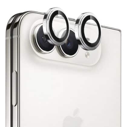 Blueo Sapphire Crystal Original Γυαλί Φακού για iPhone Duo, Ασημί