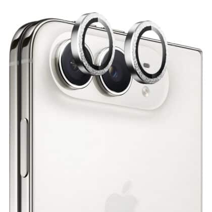 Blueo Γυαλί Φακού Κάμερας Diamond για iPhone Duo, Ασημί Diamond