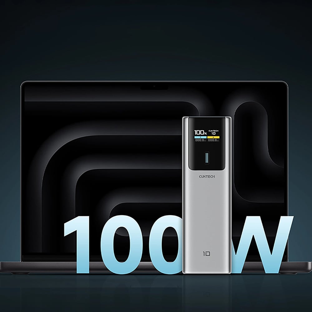 Cuktech CKPB100PGLBK Powerbank 10000mAh 150W QC + PD, Γκρι - Image 3
