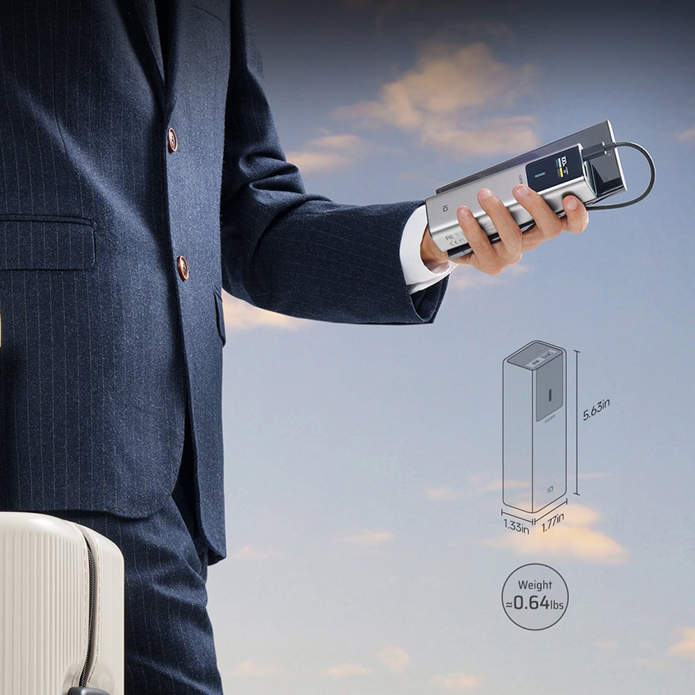 Cuktech CKPB100PGLBK Powerbank 10000mAh 150W QC + PD, Γκρι - Image 5