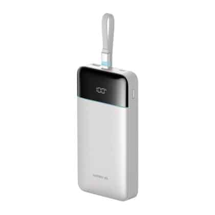 Cuktech LPB252N Power Bank 120W 25.000mAh με Ενσωματωμένο Καλώδιο USB-C, Λευκό
