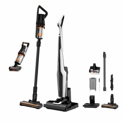 Deerma - Σκούπα Υγρού και Στερεού VX300 Mix (VXAM141) - 22.000Pa, 300W, 128.000RPM, 4000mAh, με Βάση Σταθμού, Αυτοκαθαριζόμενη - Μαύρο