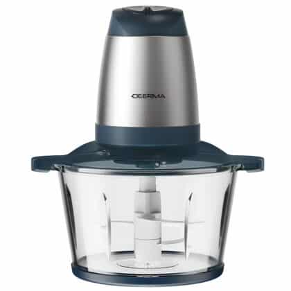 Deerma JR01 Ηλεκτρικός Κιμάς 350W, 2L, Διπλές Λειτουργίες, Σπειροειδής Κοπτική Λεπίδα, Ασημί/Ναυτικό Μπλε