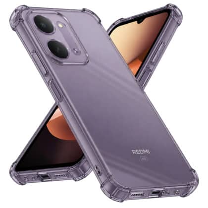 Techsuit Shockproof Clear Silicone - θήκη για Xiaomi Redmi 17C - Μαύρο