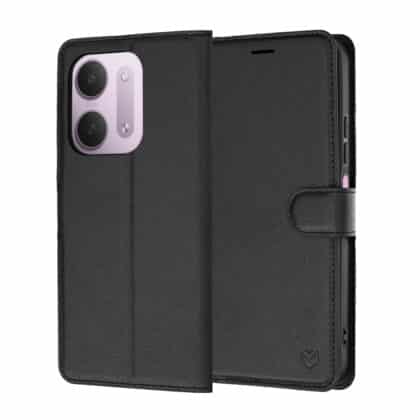 Techsuit Leather Folio - θήκη για Xiaomi Redmi 17C - Μαύρο
