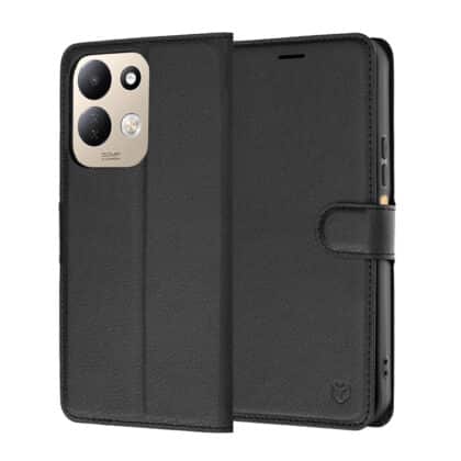 Techsuit Leather Folio - θήκη για Xiaomi Redmi 17 4G - Μαύρο