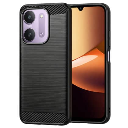Techsuit Carbon Silicone - θήκη για Xiaomi Redmi 17C - Μαύρο