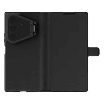 Nillkin Qin Prop Silicone Leather - θήκη για Samsung Galaxy Z Fold8 Ultra - Μαύρο
