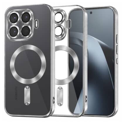 Techsuit Luxury Crystal - θήκη για Xiaomi 17T Pro - Ασημί