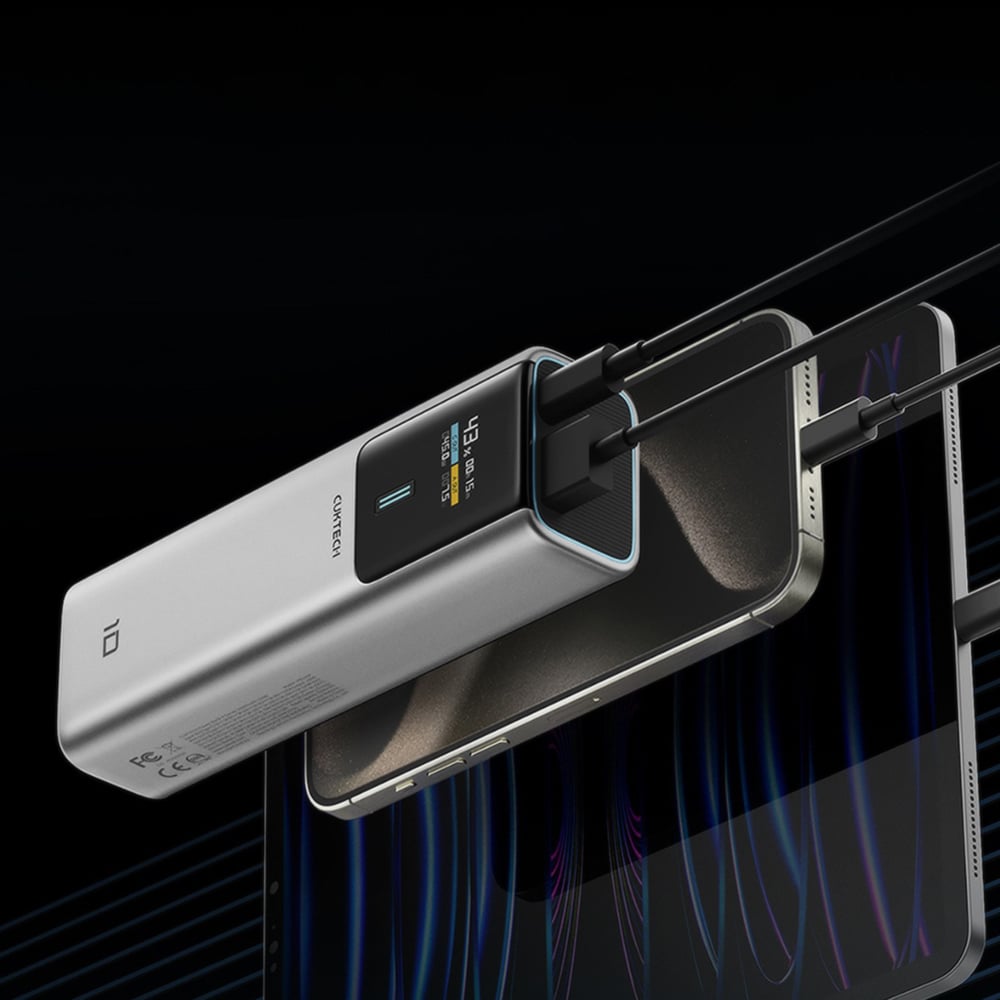 Cuktech CKPB100PGLBK Powerbank 10000mAh 150W QC + PD, Γκρι - Image 2
