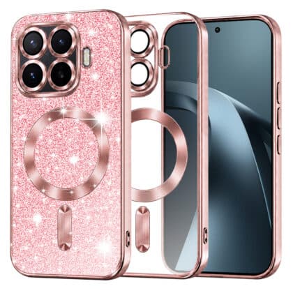 Techsuit Luxury Glitter - θήκη για Xiaomi 17T Pro - Ροζ