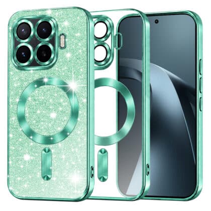 Techsuit Luxury Glitter - θήκη για Xiaomi 17T Pro - Πράσινο