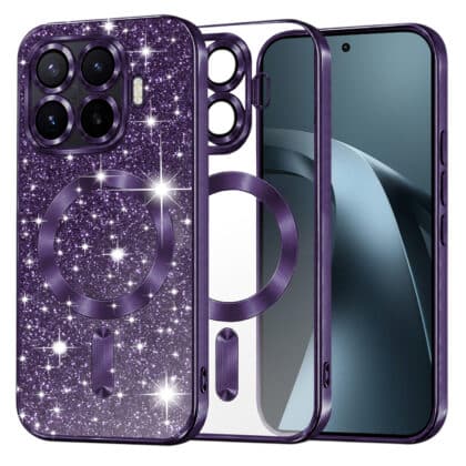 Techsuit Luxury Glitter - θήκη για Xiaomi 17T Pro - Μωβ