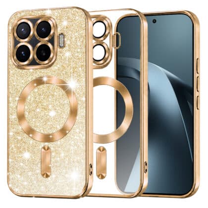 Techsuit Luxury Glitter - θήκη για Xiaomi 17T Pro - Χρυσό