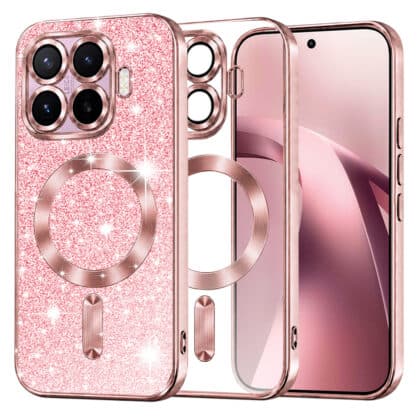 Techsuit Luxury Glitter - θήκη για Xiaomi 17T - Ροζ