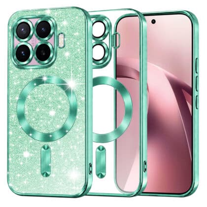 Techsuit Luxury Glitter - θήκη για Xiaomi 17T - Πράσινο